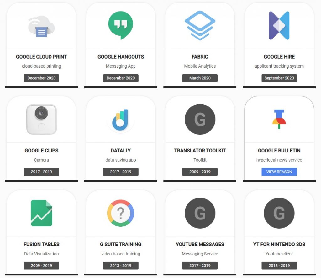 Google Cemetry